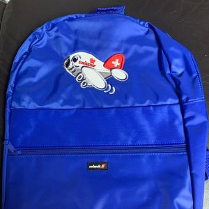 SWISSAIR Kid’s back pack, NEW, with airplane design in the front
